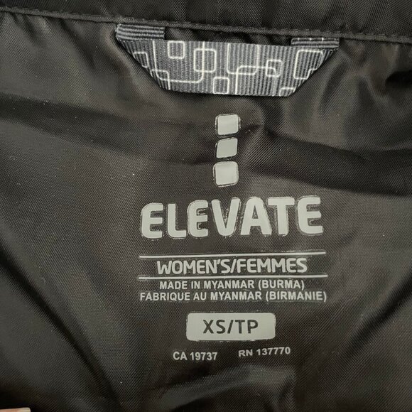 Elevate W Darien Lightweight Full Zip Windbreaker Jacket w Hood Black Sz XS NWT - Picture 9 of 14